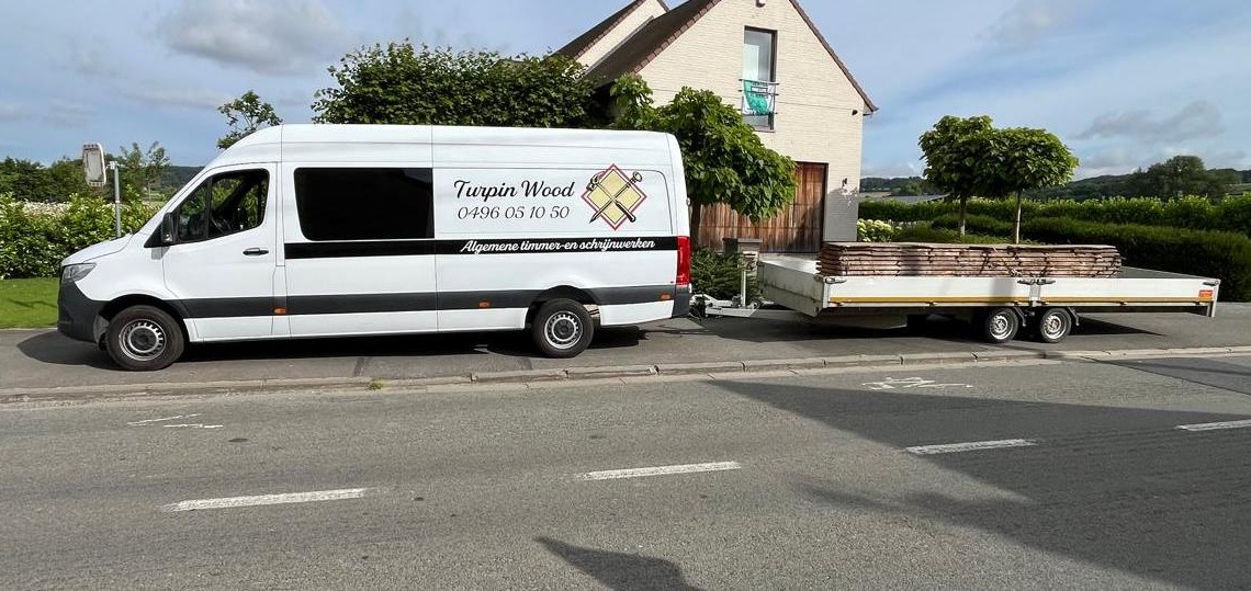 Turpin Wood camion met aanhangwagen